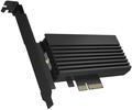 ICY BOX PCI Express Karte, M.2 NVMe SSD zu PCIe 4.0 Adapter, K&uuml;hler, LED