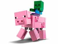 LEGO Minecraft Pig BigFig and Baby Zombie Character 21157 Cool Buildable