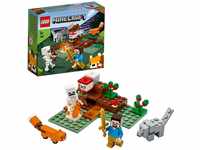 LEGO 21162 Minecraft Das Taiga-Abenteuer Bauset mit Figuren: Steve, Wolf und...