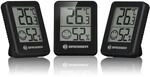 Bresser 3er Set Thermometer Hygrometer - Digitales Raumthermometer f&uuml;r Kontrolle