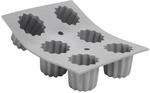 DeBuyer 1834.21D Mini Elastomoule, Silikon, grau, 21 x 17,5 x 5,1 cm