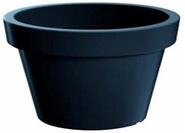 Kunststoff-Blumentopf Lofly in anthrazitfarben 49 (L) x 49 (B) x 45,5 (H) cm