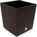Rato-Topf 64 Liter mit Pflanzschale in der Farbe mocca 40 x 40 x 41 cm.