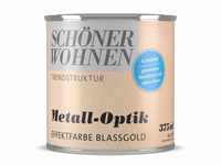 Schöner Wohnen Trendstruktur- Metall-Optik - Effektfarbe Blassgold glänzend...