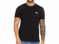 Alpha Industries Herren Basic T Small Logo T-Shirt, Black