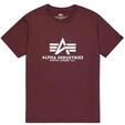 Alpha Industries Basic T-Shirt T-Shirt f&uuml;r Herren Deep Maroon