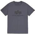 Alpha Industries Herren Basic F&uuml;r T-Shirt, Greyblack/Black, M EU