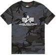 Alpha Industries Basic T-Shirt Camo T-Shirt f&uuml;r Herren Black Camo