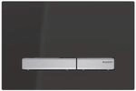 Geberit Sigma 50 Dr&uuml;ckerplatte Schwarz Gl&auml;nzend/Aluminium f&uuml;r Sigma...