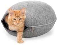 Trixie 36316 Kuschelh&ouml;hle Luna, Filz, 40 &times; 24 &times; 46 cm, hellgrau