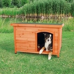 TRIXIE natura Hundeh&uuml;tte Classic Flachdach, braun M-L: 104 &times; 72 &times; 68 cm,