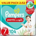 Pampers Windeln Pants Gr&ouml;&szlig;e 7 (17kg+) Baby-Dry, Extra Large mit Stop- und Schutz