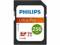 Philips Ultra Pro SDXC Card 256 GB UHS-I U3, Lesegeschwindigkeit bis zu 100 MB/s,