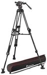 Manfrotto, Fluid-Videokopf Nitrotech 608-Fast Twin Videostativ 645, Tripod aus Alu,