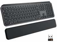 Logitech MX Keys Plus kabellose beleuchtete Tastatur mit Handballenauflage, Taktile