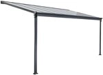 Home Deluxe - Terrassen&uuml;berdachung Solis - Grau - B/T/H: 312/320 x 300/303 x...