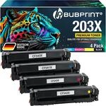 Bubprint 4-Pack Toner kompatibel als Ersatz f&uuml;r HP 203x 203a HP Color LaserJet Pro