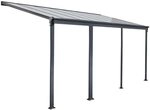 Home Deluxe - Terrassen&uuml;berdachung Solis - Grau - B/T/H: 618 x 303 x 226/278...