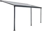 Home Deluxe - Terrassen&uuml;berdachung Solis - Grau - B/T/H: 557 x 303 x 226/278...