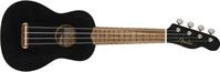 Fender Venice Sopran-Ukulele, Schwarz &ndash; Klassische Ukulele, leicht & kompakt,