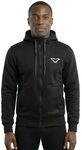 Macna Nuclone Motorrad Zip Hoodie, schwarz, M