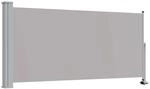 vidaXL Ausziehbare Seitenmarkise 120x300 cm Grau