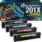 Bubprint 201X 4 Tonerkartuschen kompatibel als Ersatz f&uuml;r HP 201A 201X Toner f&uuml;r HP