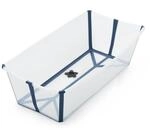 Stokke Flexi Bath XL, Transparent Blue &ndash;Ger&auml;umige faltbare Babybadewanne &ndash;