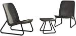 Keter Rio Patio Set - Modernes Lounge Gartenm&ouml;bel Set f&uuml;r Balkon und Garten in