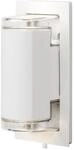 Konstsmide Wandleuchte Potenza | weiss | IP54-Strahlwasserschutz | Aluminium | klares