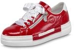 Rieker Fr&uuml;hjahr/ Sommer, Damen Sneaker, Rot (flamme/weiss/ 33 33), 41 EU (7.5 UK)
