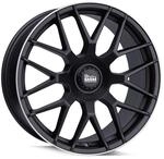 MAM Felgen MAMGT1 8,0x18 5/100+112 ET30 NB66,6 Matt Schwarz Rand Poliert