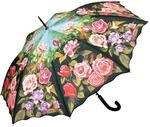 VON LILIENFELD Regenschirm Rosen Garten Auf-Automatik Windfest Damen Stabil