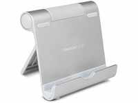 TERRATEC iTab S Silber, Smartphone & Tablet Multiwinkel-Ständer aus Aluminium, Für