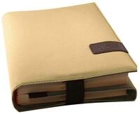 BookSkin elfenbein: elegante Buchh&uuml;lle aus Mikrofaser mit integriertem...