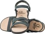 Ganter Damen Sonnica-e Offene Sandalen mit Keilabsatz, Ocean, 37.5 EU Schmal