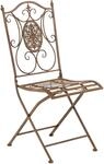 CLP Gartenstuhl Sibell im Landhausstil, aus Metall mit klappbarem Design, ideal f&uuml;r