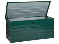 Große Metall-Gartentruhe 400 l dunkelgrün Kissenbox Auflagenbox für die...