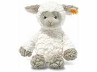 Steiff Lita Lamm weiß-braungrau 30 cm, Soft Cuddly Friends, weiches Stofftier Schaf,