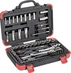 ViGOR 94-teiliger Steckschl&uuml;ssel Satz V1706N, 1/4", 1/2" Vierkant, 5/16" Sechskant,