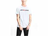 JACK & JONES Herren T-Shirt JJECorp Logo Tee 12137126 White XL