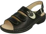 Finn Comfort 02557-900418 Saloniki - Damen Sandalen - Schwarz-Jasmin
