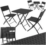 tectake&reg; Rattan Balkon oder Garten Bistro M&ouml;bel Set, Sitzgruppe mit 2...