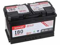 Accurat Impuls I80 AGM Autobatterie - 12V, 80Ah, 800A, zyklenfest,...