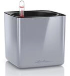 LECHUZA Cube Glossy 14 hochwertiger Pflanzw&uuml;rfel mit Stick -Bew&auml;sserungssystem,