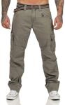 Timezone Herren Loose Benitotz Cargo Hose,per Pack Braun (Military Grey