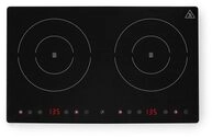 HENDI Induktionskocher, doppelt, 230V/3500W, 608x370x(H)61mm, Edelstahl | F&uuml;r