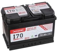 Accurat Impuls I70 AGM Autobatterie - 12V, 70Ah, 760A, zyklenfest, wartungsfrei, 30%