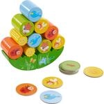 HABA 305203 - Stapelspiel Fuchs, Stapel- und Motorikspiel aus Holz mit Wackelwiese