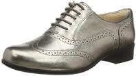 Clarks Damen Hamble Oak Derby, Grau Stone Met Lea Stone Met Lea, 41 EU